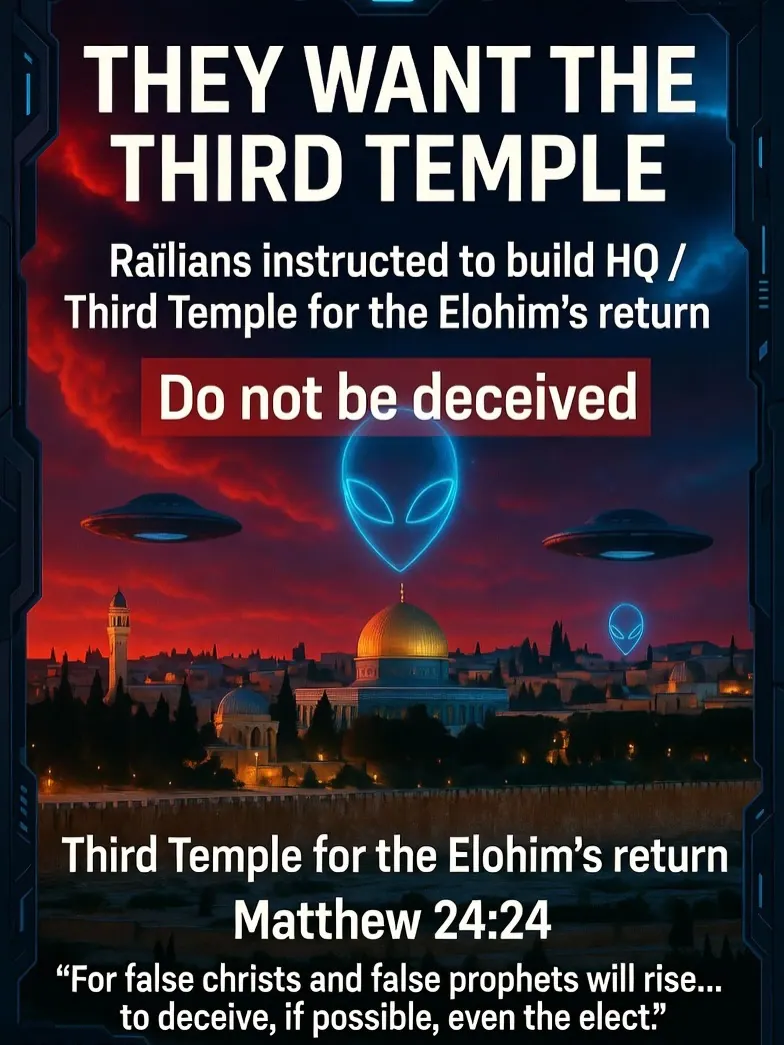 The Raëlian cult says gray aliens are the real “Elohim,” Yahweh is just a scientist,…: slide 4 of 6