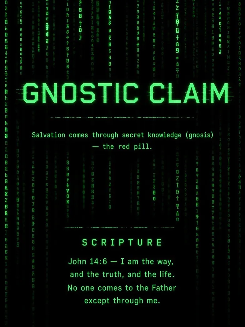 The Matrix is soaked in Gnostic themes: slide 3 of 9