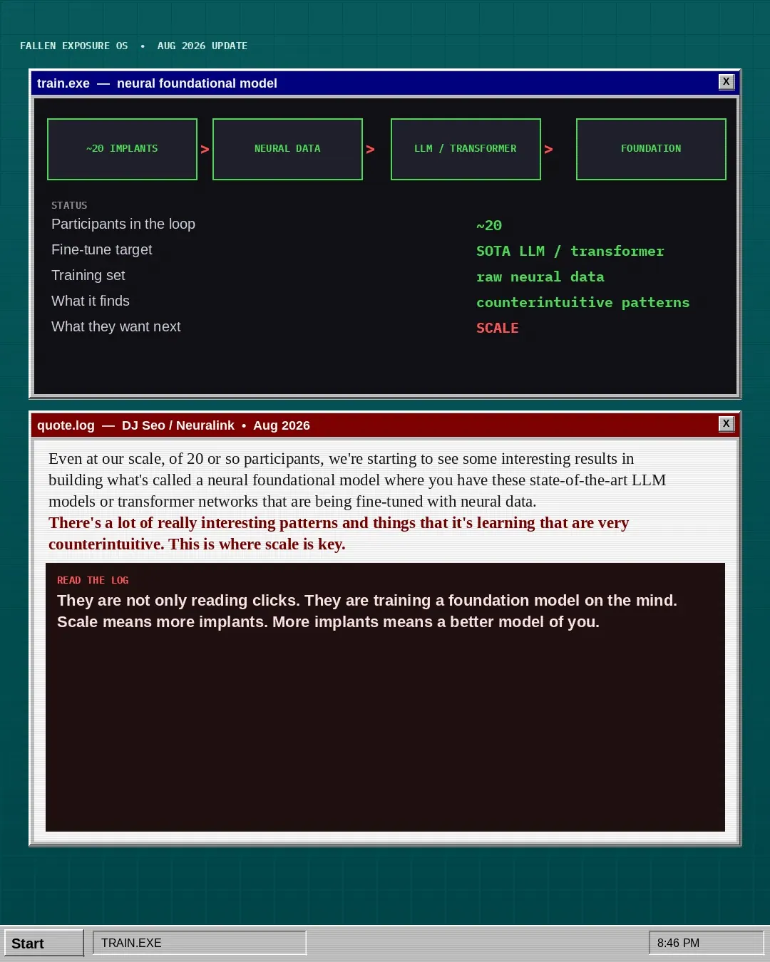 NEURALINK. 2026. TELEPATHY.EXE: slide 8 of 10