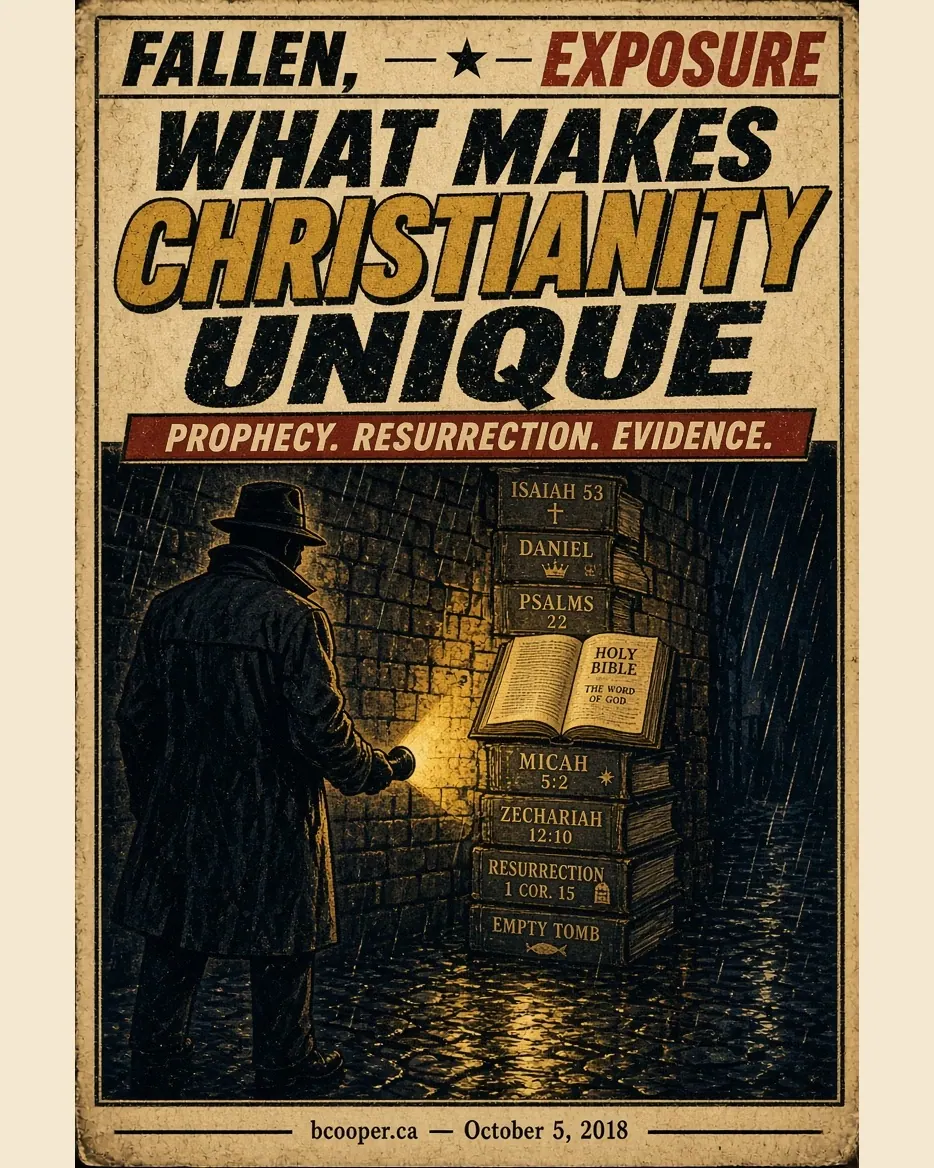 FALLEN EXPOSURE — What Makes Christianity Unique: slide 1 of 7