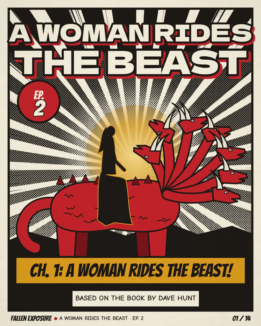 Why does a woman ride the beast?: slide 1 of 14
