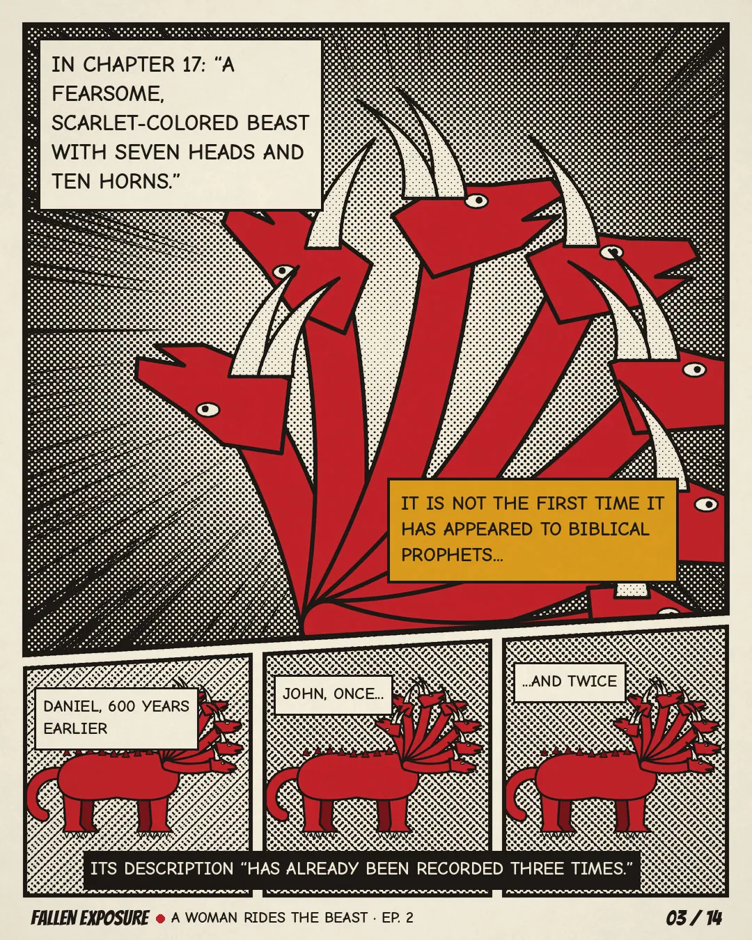 Why does a woman ride the beast?: slide 3 of 14