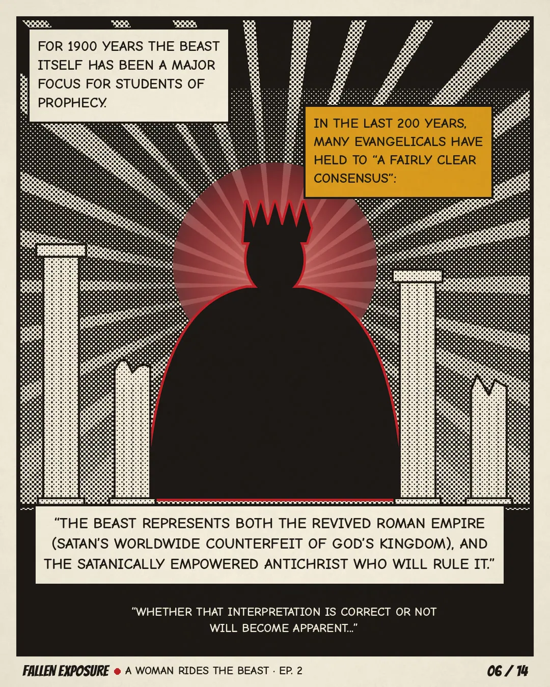 Why does a woman ride the beast?: slide 6 of 14